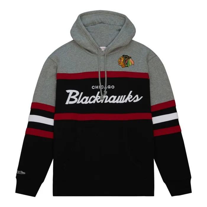 Hoodies and Sweatshirts Men Mitchell and Ness Head Coach Hoodie Chicago Blackhawks