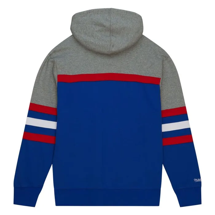 Hoodies and Sweatshirts Men Mitchell and Ness Head Coach Hoodie University Of Kansas Hoodies and Sweatshirts Men Mitchell and Ness Head Coach Hoodie University Of Kansas