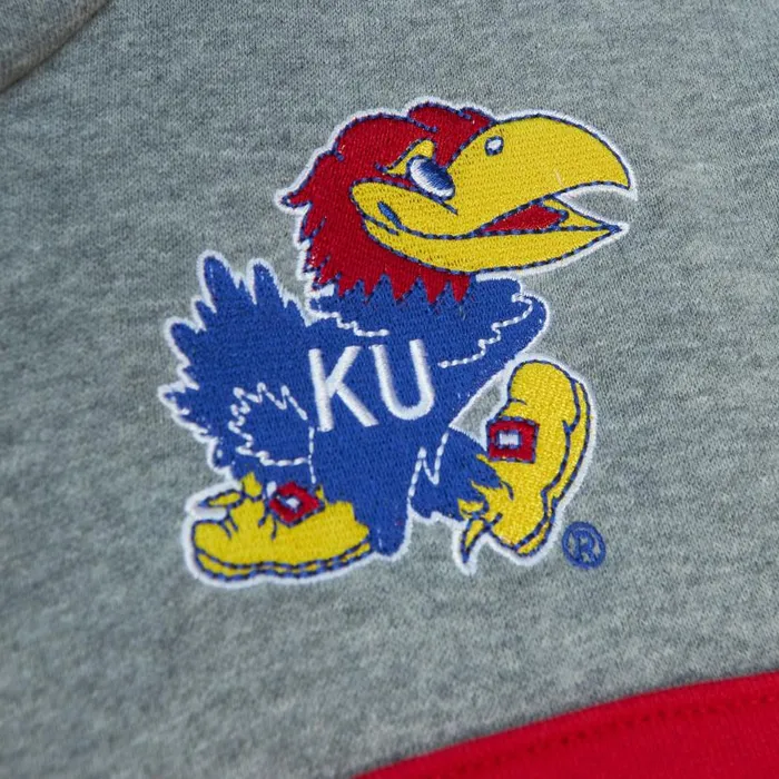 Hoodies and Sweatshirts Men Mitchell and Ness Head Coach Hoodie University Of Kansas Hoodies and Sweatshirts Men Mitchell and Ness Head Coach Hoodie University Of Kansas