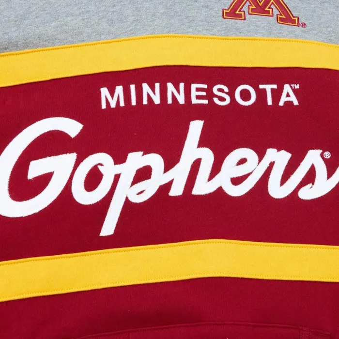Hoodies and Sweatshirts Men Mitchell and Ness Head Coach Hoodie University Of Minnesota Hoodies and Sweatshirts Men Mitchell and Ness Head Coach Hoodie University Of Minnesota