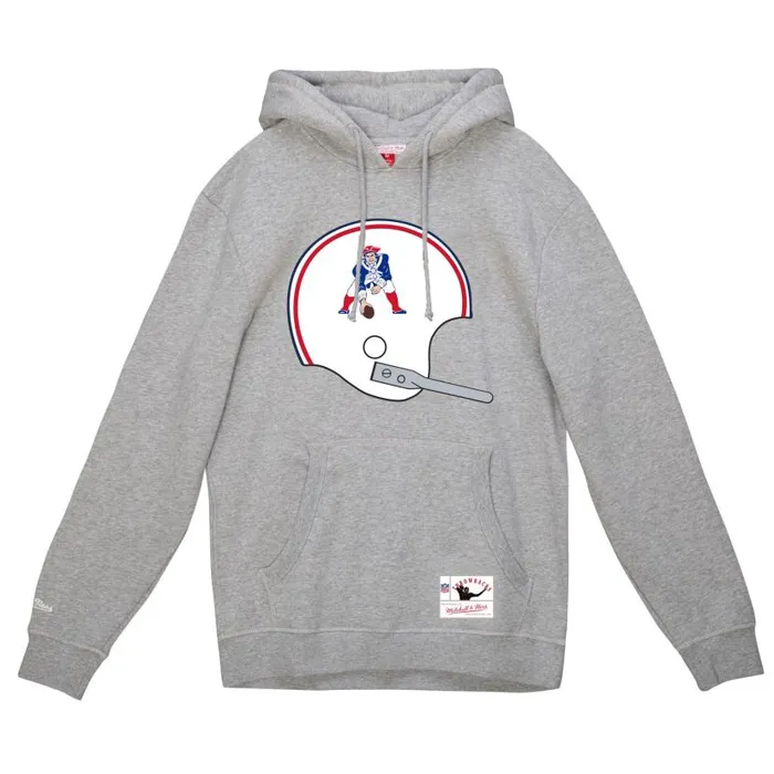 Hoodies and Sweatshirts Men Mitchell and Ness Helmet 1 Hoodie New England Patriots