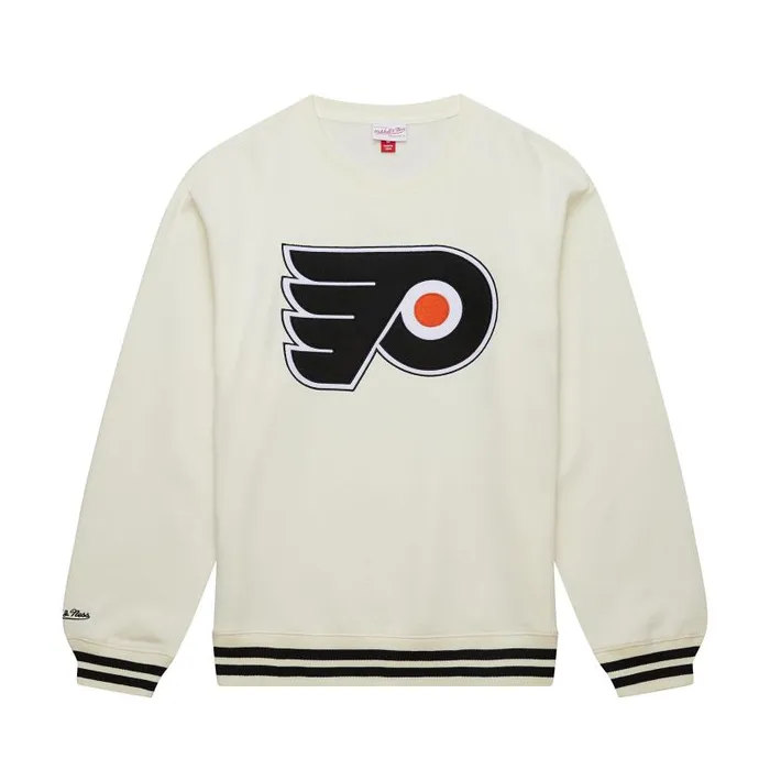 Hoodies and Sweatshirts Men Mitchell and Ness Heritage Fleece Crew Vintage Logo Philadelphia Flyers Hoodies and Sweatshirts Men Mitchell and Ness Heritage Fleece Crew Vintage Logo Philadelphia Flyers