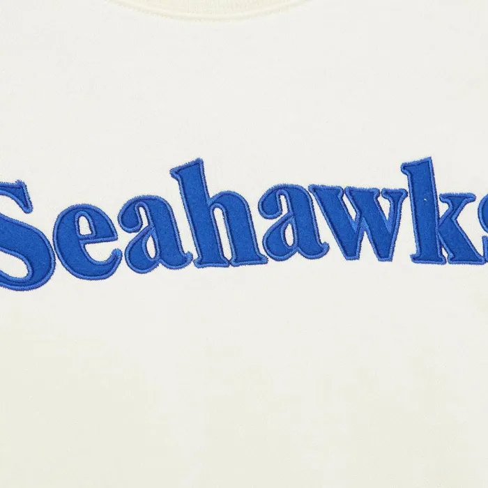 Hoodies and Sweatshirts Men Mitchell and Ness Heritage Fleece Crew Vintage Logo Seattle Seahawks Hoodies and Sweatshirts Men Mitchell and Ness Heritage Fleece Crew Vintage Logo Seattle Seahawks