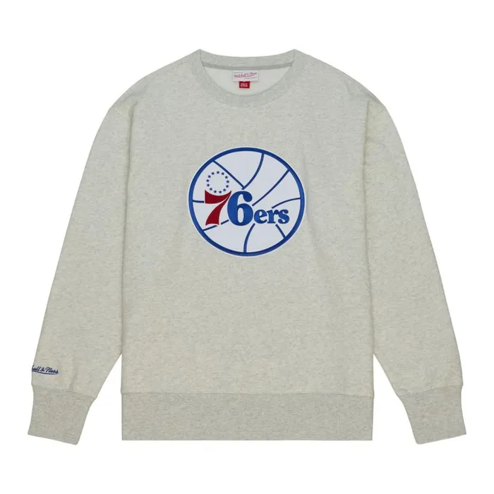 Hoodies and Sweatshirts Men Mitchell and Ness Playoff Win 20 Crew Vintage Philadelphia 76ers Hoodies and Sweatshirts Men Mitchell and Ness Playoff Win 20 Crew Vintage Philadelphia 76ers