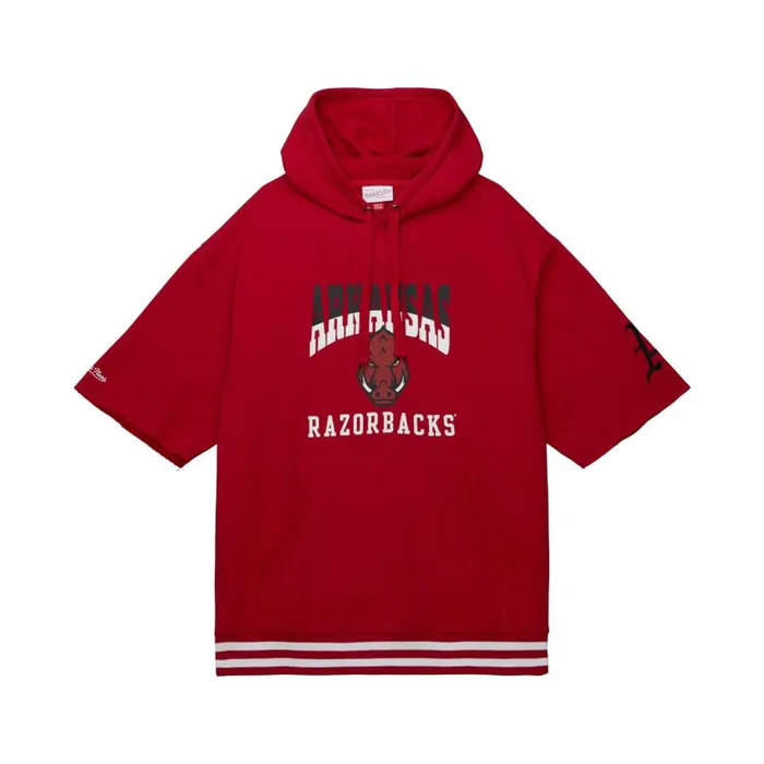 Hoodies and Sweatshirts Men Mitchell and Ness PreGame SS Fleece Hoodie University Of Arkansas Hoodies and Sweatshirts Men Mitchell and Ness PreGame SS Fleece Hoodie University Of Arkansas