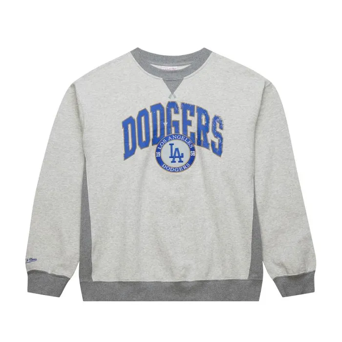 Hoodies and Sweatshirts Men Mitchell and Ness Premium Fleece Crew Vintage Logo Los Angeles Dodgers Hoodies and Sweatshirts Men Mitchell and Ness Premium Fleece Crew Vintage Logo Los Angeles Dodgers