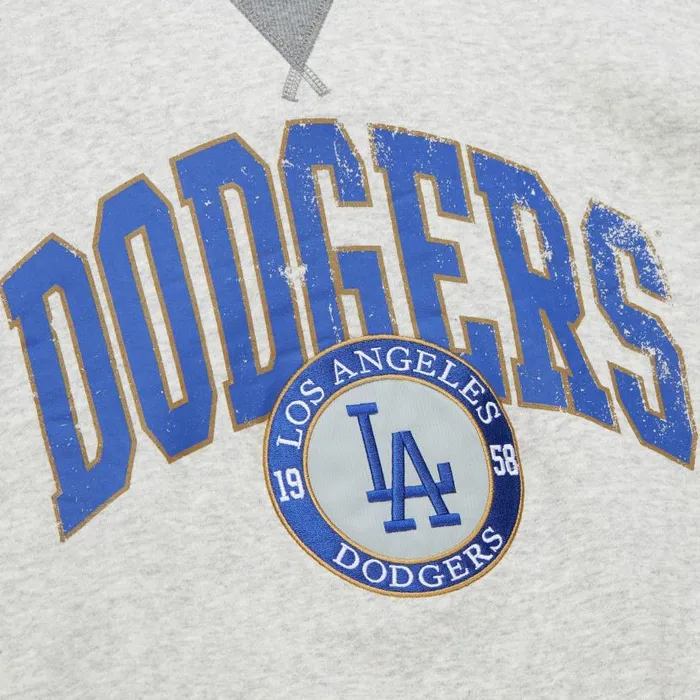 Hoodies and Sweatshirts Men Mitchell and Ness Premium Fleece Crew Vintage Logo Los Angeles Dodgers Hoodies and Sweatshirts Men Mitchell and Ness Premium Fleece Crew Vintage Logo Los Angeles Dodgers