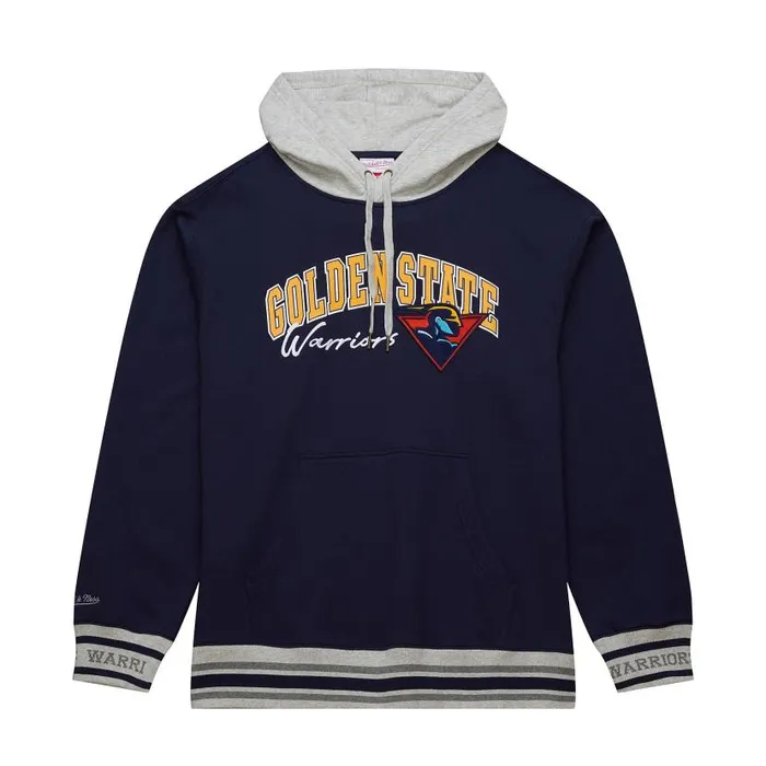 Hoodies and Sweatshirts Men Mitchell and Ness Premium Fleece Hoodie Vintage Logo Golden State Warriors Hoodies and Sweatshirts Men Mitchell and Ness Premium Fleece Hoodie Vintage Logo Golden State Warriors