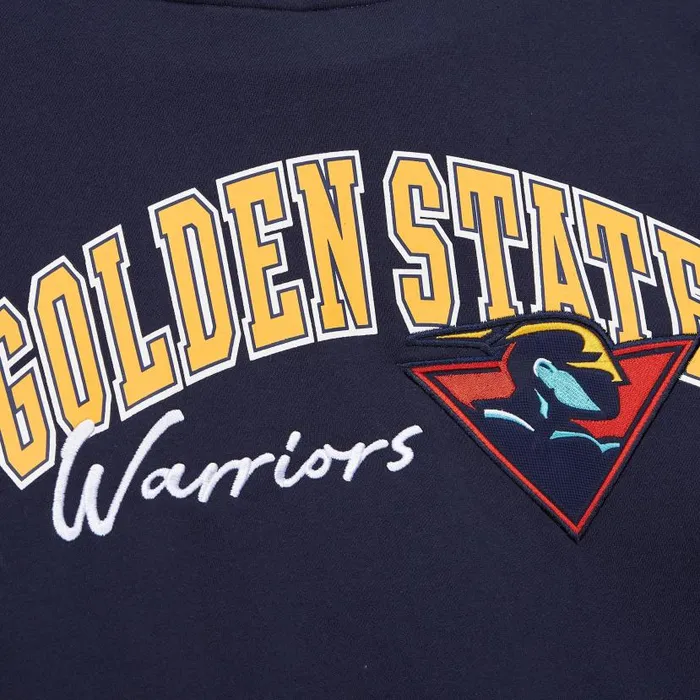 Hoodies and Sweatshirts Men Mitchell and Ness Premium Fleece Hoodie Vintage Logo Golden State Warriors Hoodies and Sweatshirts Men Mitchell and Ness Premium Fleece Hoodie Vintage Logo Golden State Warriors