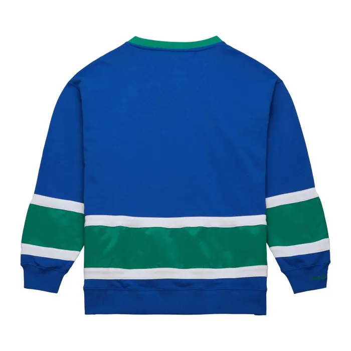Hoodies and Sweatshirts Men Mitchell and Ness Satin Insert Fleece Crew Hartford Whalers Hoodies and Sweatshirts Men Mitchell and Ness Satin Insert Fleece Crew Hartford Whalers