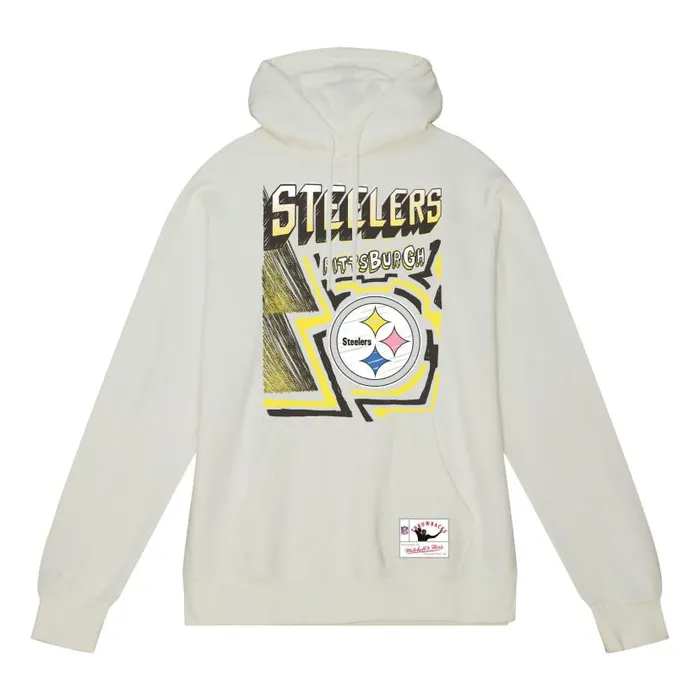 Hoodies and Sweatshirts Men Mitchell and Ness Sidewalk Sketch Hoodie Pittsburgh Steelers Hoodies and Sweatshirts Men Mitchell and Ness Sidewalk Sketch Hoodie Pittsburgh Steelers