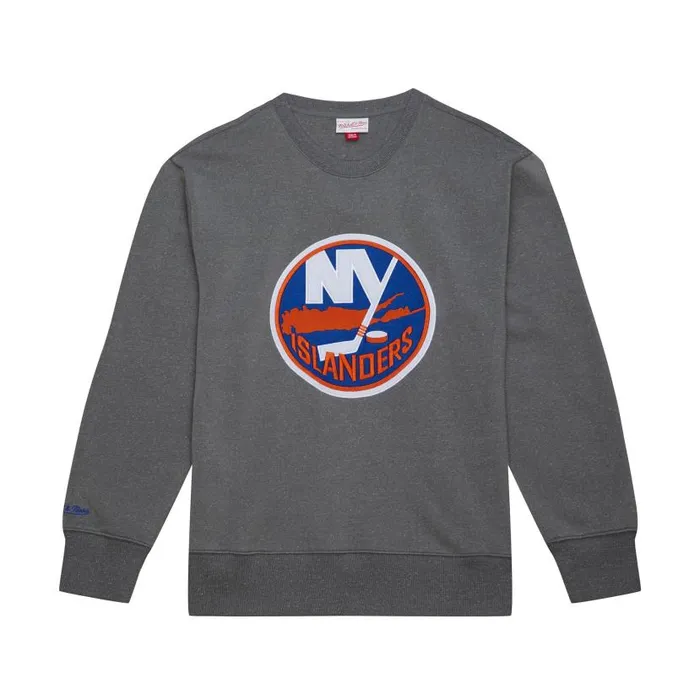 Hoodies and Sweatshirts Men Mitchell and Ness Snow Washed Fleece Crew Current Logo New York Islanders Hoodies and Sweatshirts Men Mitchell and Ness Snow Washed Fleece Crew Current Logo New York Islanders