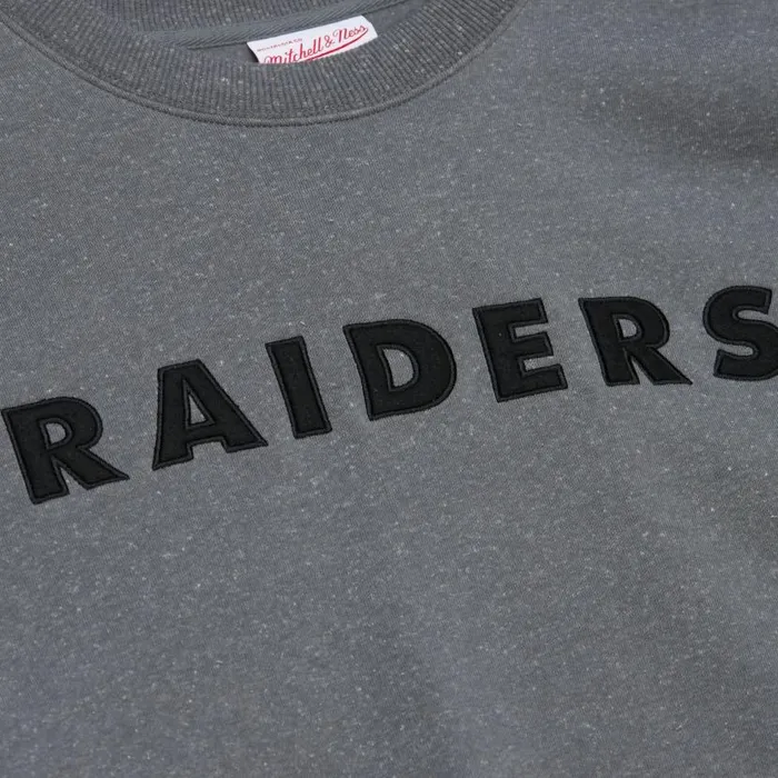 Hoodies and Sweatshirts Men Mitchell and Ness Snow Washed Fleece Crew Oakland Raiders Hoodies and Sweatshirts Men Mitchell and Ness Snow Washed Fleece Crew Oakland Raiders