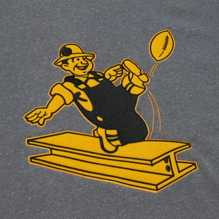 Hoodies and Sweatshirts Men Mitchell and Ness Snow Washed Fleece Crew Pittsburgh Steelers Hoodies and Sweatshirts Men Mitchell and Ness Snow Washed Fleece Crew Pittsburgh Steelers