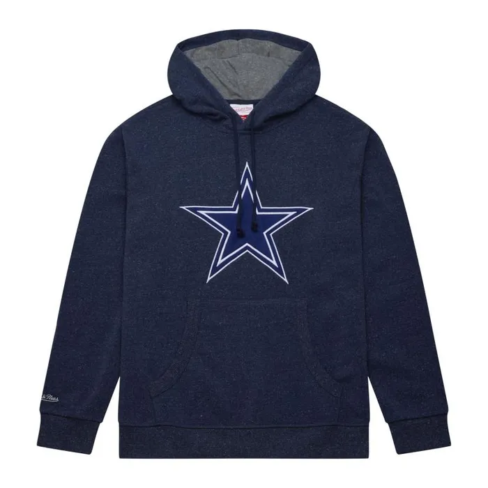 Hoodies and Sweatshirts Men Mitchell and Ness Snow Washed Fleece Hoodie Dallas Cowboys