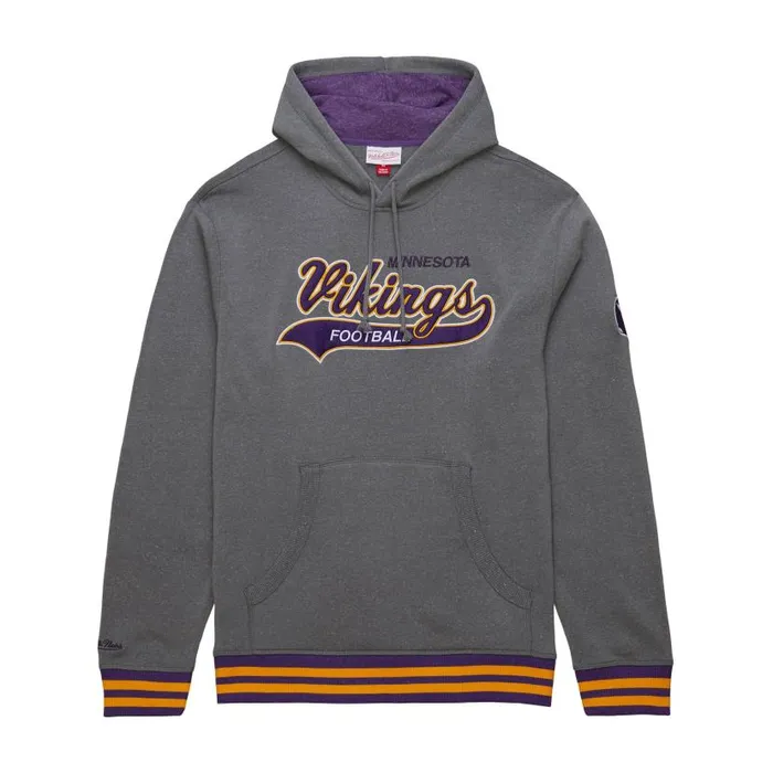 Hoodies and Sweatshirts Men Mitchell and Ness Snow Washed Fleece Hoodie Vintage Logo Minnesota Vikings Hoodies and Sweatshirts Men Mitchell and Ness Snow Washed Fleece Hoodie Vintage Logo Minnesota Vikings