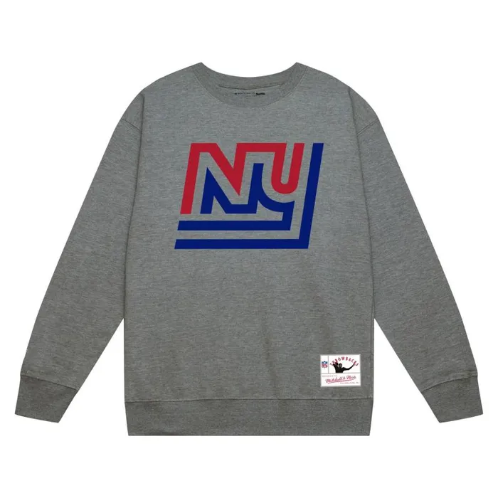 Hoodies and Sweatshirts Men Mitchell and Ness Team Basic 3 Crew New York Giants