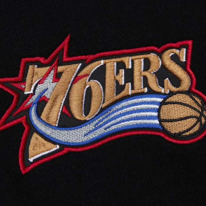 Hoodies and Sweatshirts Men Mitchell and Ness Team First Satin Fleece Crew Philadelphia 76ers Hoodies and Sweatshirts Men Mitchell and Ness Team First Satin Fleece Crew Philadelphia 76ers