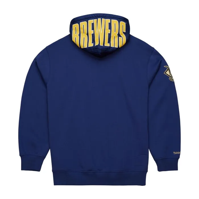 Hoodies and Sweatshirts Men Mitchell and Ness Team OG 20 Fleece Hoodie Current Logo Milwaukee Brewers Hoodies and Sweatshirts Men Mitchell and Ness Team OG 20 Fleece Hoodie Current Logo Milwaukee Brewers