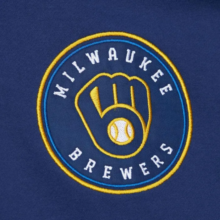 Hoodies and Sweatshirts Men Mitchell and Ness Team OG 20 Fleece Hoodie Current Logo Milwaukee Brewers Hoodies and Sweatshirts Men Mitchell and Ness Team OG 20 Fleece Hoodie Current Logo Milwaukee Brewers