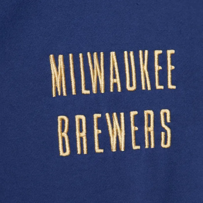 Hoodies and Sweatshirts Men Mitchell and Ness Team OG 20 Fleece Hoodie Current Logo Milwaukee Brewers Hoodies and Sweatshirts Men Mitchell and Ness Team OG 20 Fleece Hoodie Current Logo Milwaukee Brewers