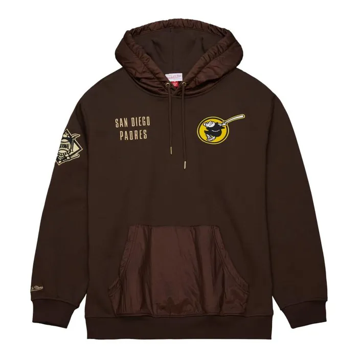 Hoodies and Sweatshirts Men Mitchell and Ness Team OG 20 Fleece Hoodie Current Logo San Diego Padres Hoodies and Sweatshirts Men Mitchell and Ness Team OG 20 Fleece Hoodie Current Logo San Diego Padres