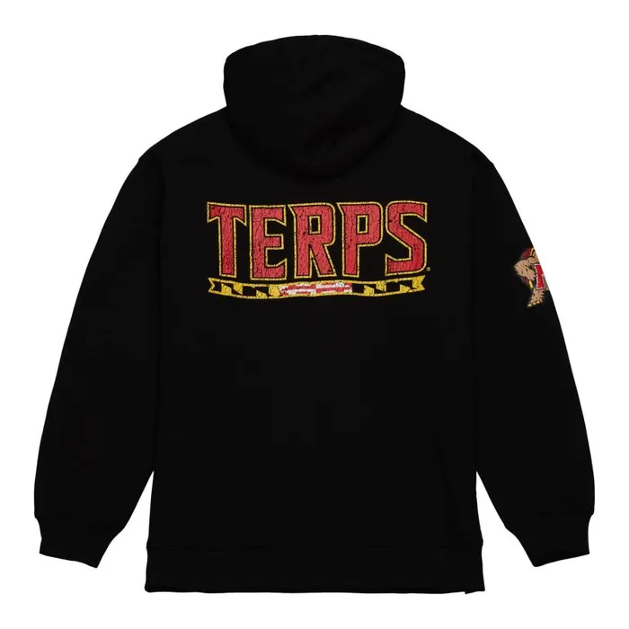 Hoodies and Sweatshirts Men Mitchell and Ness Team OG Fleece Hoodie University Of Maryland Hoodies and Sweatshirts Men Mitchell and Ness Team OG Fleece Hoodie University Of Maryland