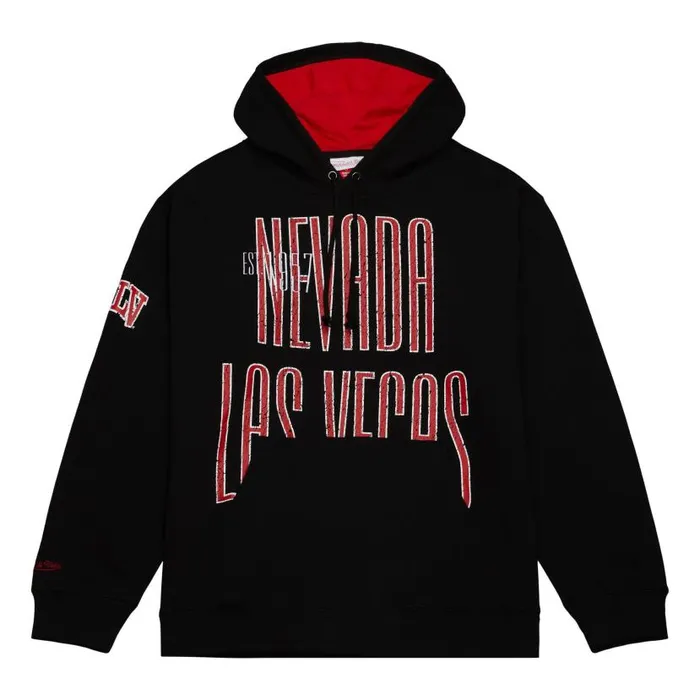 Hoodies and Sweatshirts Men Mitchell and Ness Team OG Fleece Hoodie UNLV