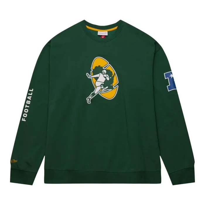 Hoodies and Sweatshirts Men Mitchell and Ness There And Back Fleece Crew Green Bay Packers Hoodies and Sweatshirts Men Mitchell and Ness There And Back Fleece Crew Green Bay Packers