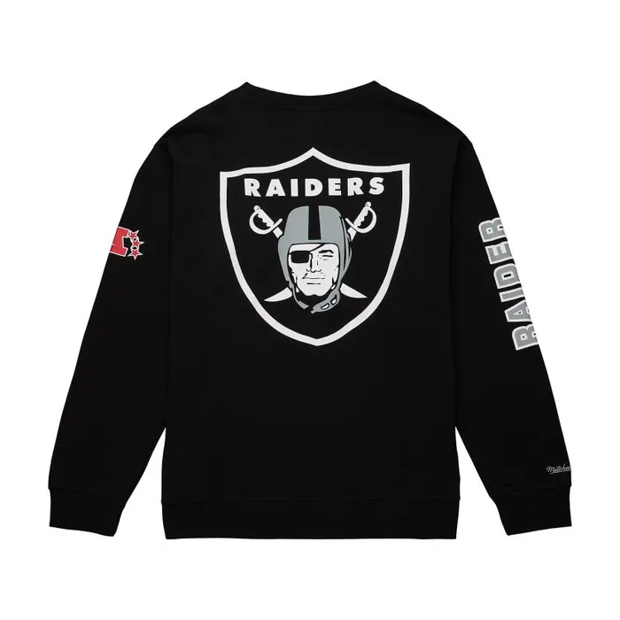 Hoodies and Sweatshirts Men Mitchell and Ness There And Back Fleece Crew Oakland Raiders Hoodies and Sweatshirts Men Mitchell and Ness There And Back Fleece Crew Oakland Raiders