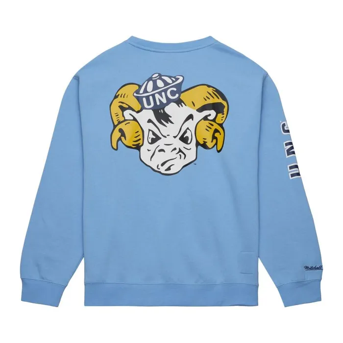 Hoodies and Sweatshirts Men Mitchell and Ness There And Back Fleece Crew University Of North Carolina Hoodies and Sweatshirts Men Mitchell and Ness There And Back Fleece Crew University Of North Carolina
