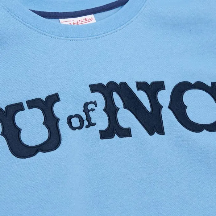 Hoodies and Sweatshirts Men Mitchell and Ness There And Back Fleece Crew University Of North Carolina Hoodies and Sweatshirts Men Mitchell and Ness There And Back Fleece Crew University Of North Carolina