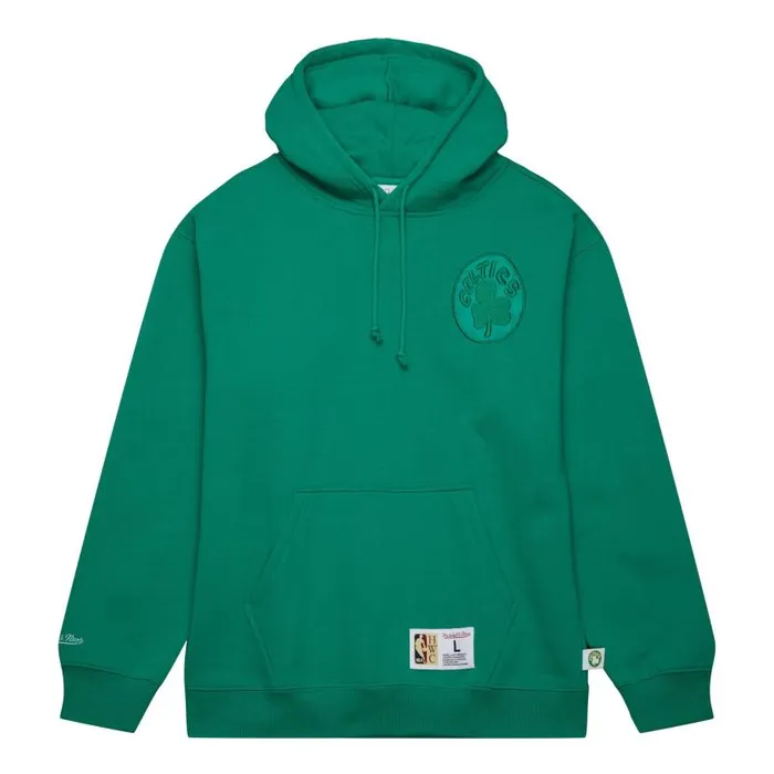 Hoodies and Sweatshirts Men Mitchell and Ness Tonal Logo Heavyweight Fleece Boston Celtics