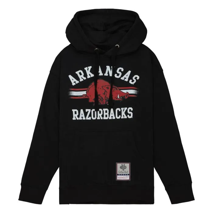 Hoodies and Sweatshirts Men Mitchell and Ness Vintage Stripes Pullover University Of Arkansas Hoodies and Sweatshirts Men Mitchell and Ness Vintage Stripes Pullover University Of Arkansas