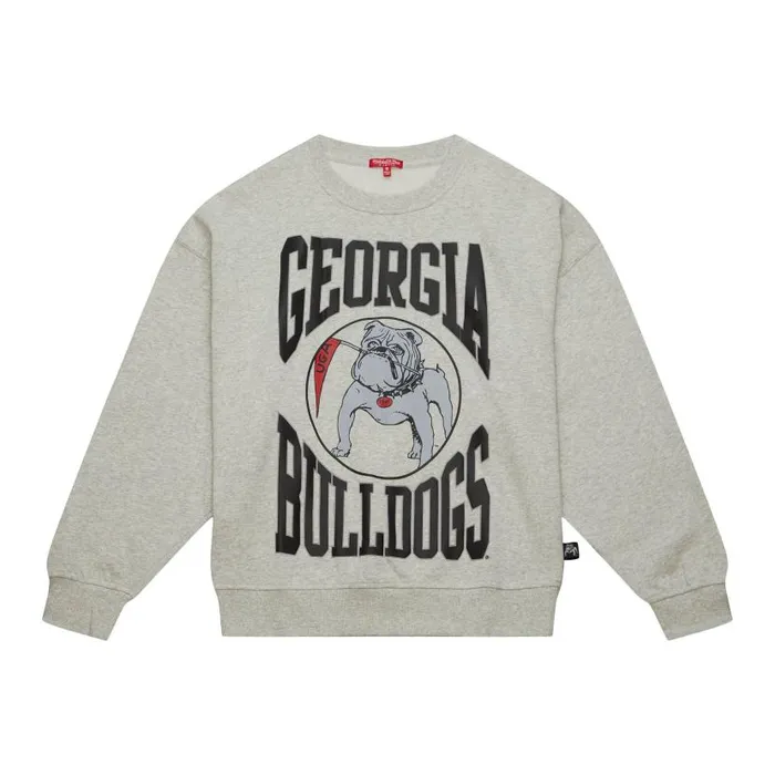 Hoodies and Sweatshirts Men Mitchell and Ness Women039s Logo Lightweight Crew 30 University Of Georgia Hoodies and Sweatshirts Men Mitchell and Ness Women039s Logo Lightweight Crew 30 University Of Georgia