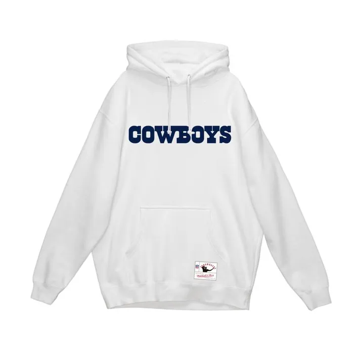 Hoodies and Sweatshirts Men Mitchell and Ness Wordmark 1 Hoodie Dallas Cowboys