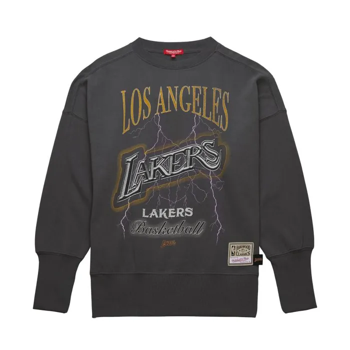 Hoodies and Sweatshirts Women Mitchell and Ness Women039s Logo Lightweight Crew 40 Los Angeles Lakers Hoodies and Sweatshirts Women Mitchell and Ness Women039s Logo Lightweight Crew 40 Los Angeles Lakers