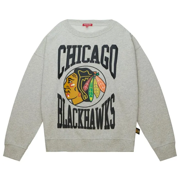Hoodies and Sweatshirts Women Mitchell and Ness Women039s Logo LT Crew 30 Chicago Blackhawks Hoodies and Sweatshirts Women Mitchell and Ness Women039s Logo LT Crew 30 Chicago Blackhawks