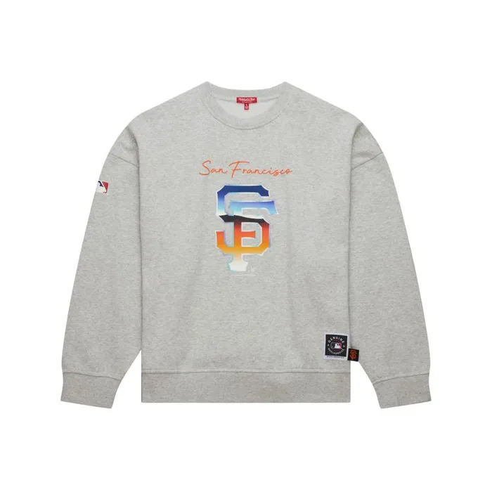 Hoodies and Sweatshirts Women Mitchell and Ness Women039s Stateside Pastel Logo Lightweight Crew San Francisco Giants Hoodies and Sweatshirts Women Mitchell and Ness Women039s Stateside Pastel Logo Lightweight Crew San Francisco Giants