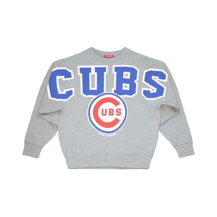 Hoodies and Sweatshirts Women Mitchell and Ness Womens Logo Fleece Chicago Cubs