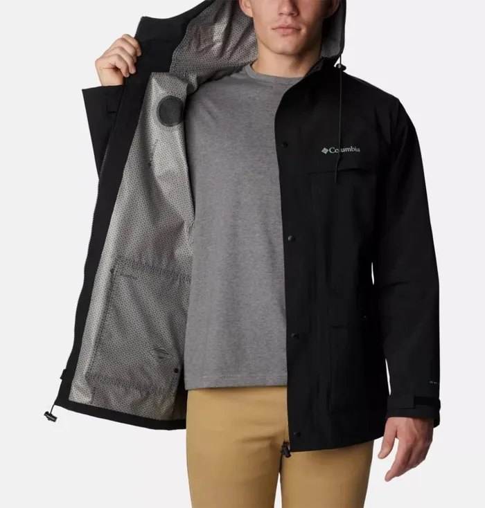 Ibex II Rain Shell Black Mens Columbia Sportswear Rain