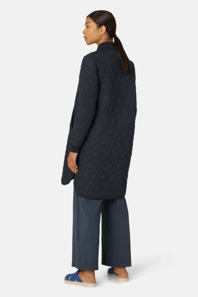 Ilse Jacobsen Padded Quilt Coat Dark Indigo 8211 Women
