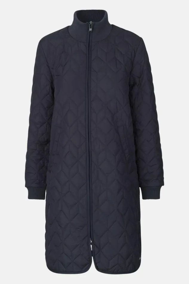 Ilse Jacobsen Padded Quilt Coat Dark Indigo 8211 Women