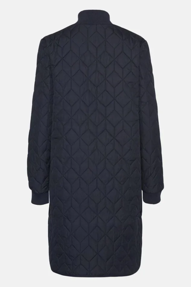 Ilse Jacobsen Padded Quilt Coat Dark Indigo 8211 Women
