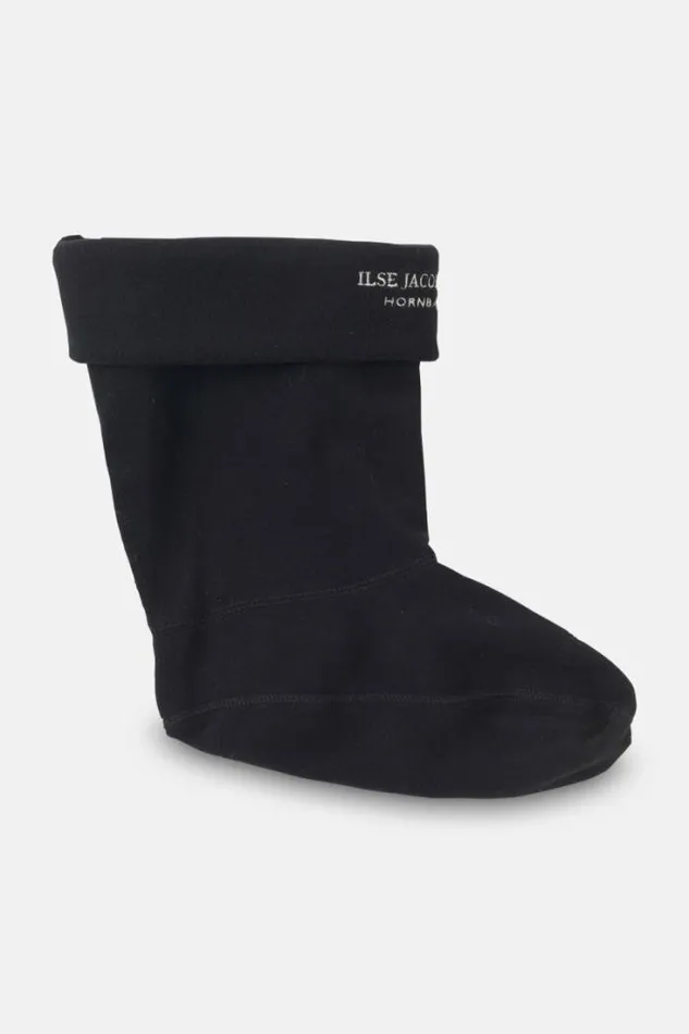 Ilse Jacobsen Rainboots Accessories Fleece Socks For RUB15 Medium Rainboots Black Creme 8211 Women Ilse Jacobsen Rainboots Accessories Fleece Socks For RUB15 Medium Rainboots Black Creme 8211 Women