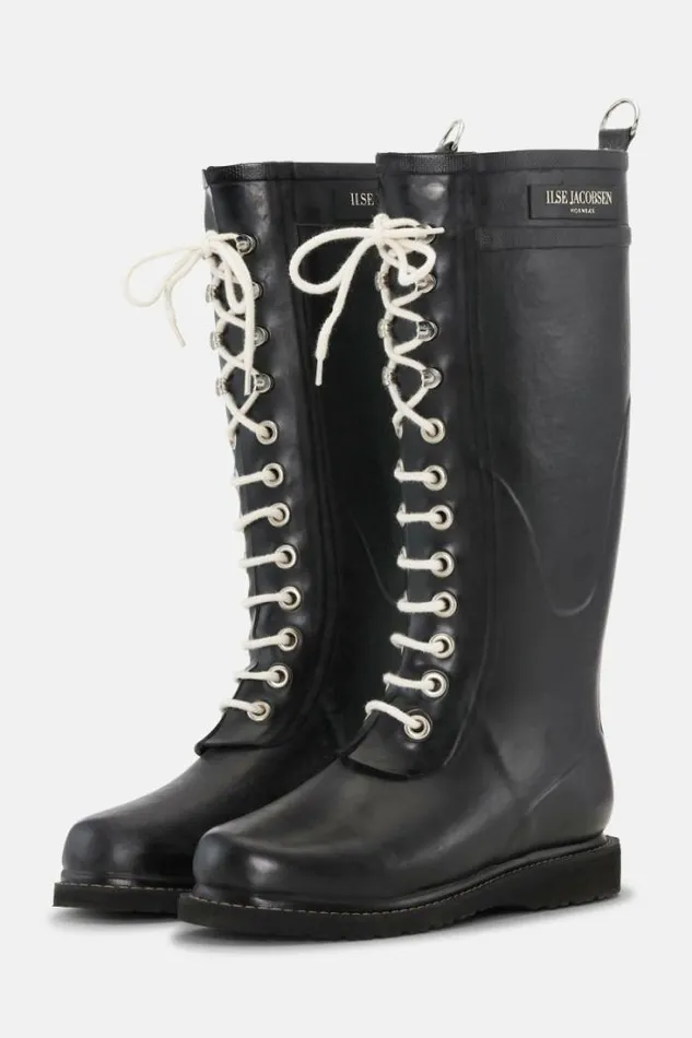 Ilse Jacobsen Rainboots Long Long Rubber Boots Black 8211 Women