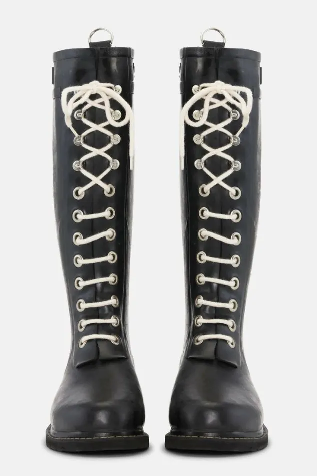 Ilse Jacobsen Rainboots Long Long Rubber Boots Black 8211 Women
