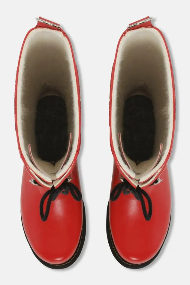 Ilse Jacobsen Rainboots Long Long Rubber Boots Deep Red 8211 Women