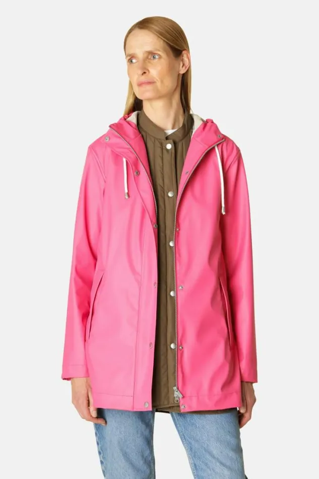 Ilse Jacobsen Raincoats Rain Jacket Magenta 8211 Women Ilse Jacobsen Raincoats Rain Jacket Magenta 8211 Women