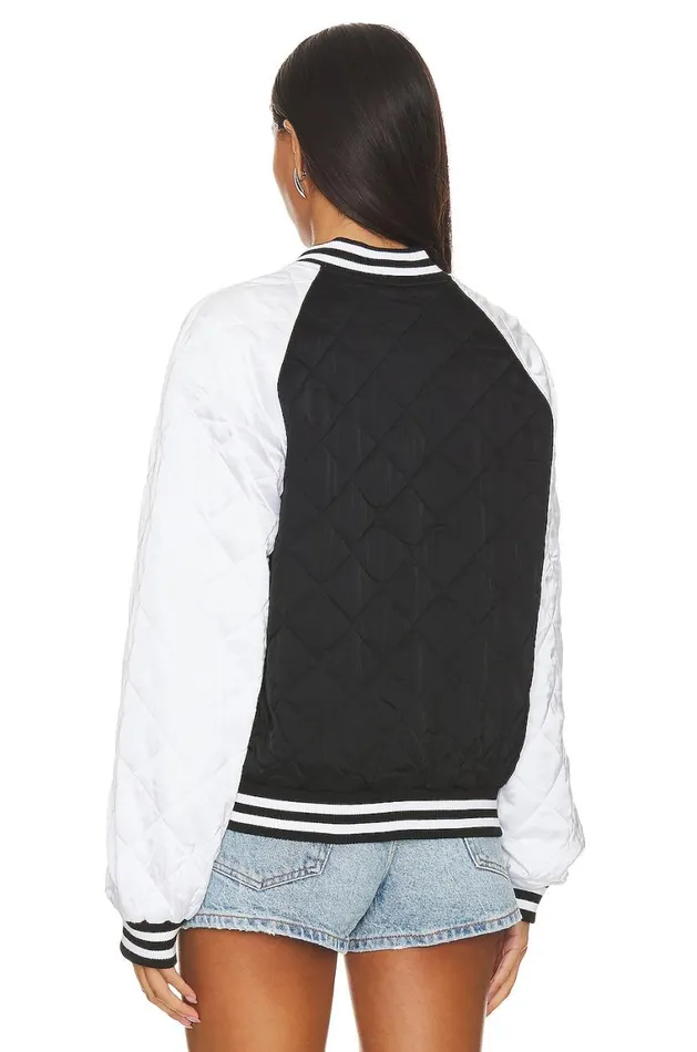 Jackets and Coats Women Lovers and Friends Miri Bomber Jacket White and Black